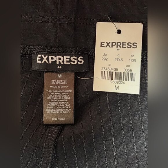 Express Black Sequin Pants - Picture 7 of 10